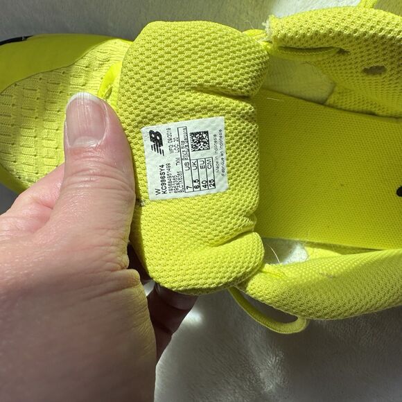 New Balance 996 SY4 Tennis Shoe Neon Green Size 7 - Picture 7 of 7